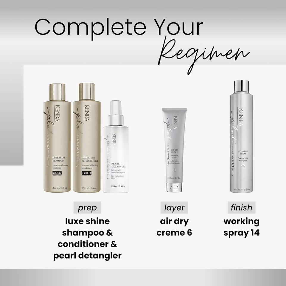 Kenra Platinum Pearl Detangler | Lightweight Conditioning Milk | Adds Moisture & Slip | Effortless Detangling & Manageability | Thermal Protection Up To 450F | All Hair Types | 5.4 Fl. Oz