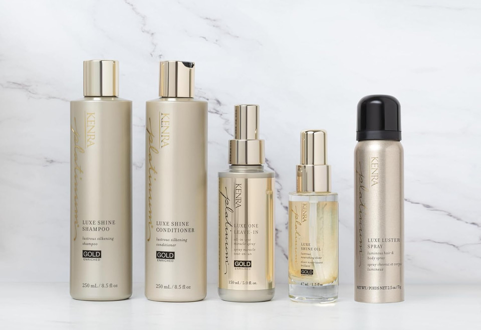Kenra Platinum Luxe Luster Spray | Luminous Hair & Body Spray | All Hair Types | 2.5 Oz