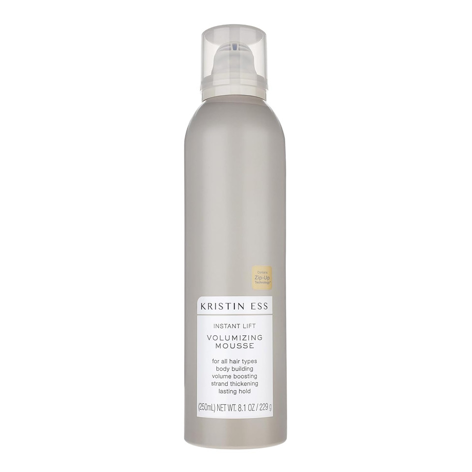 Kristin Ess Hair Instant Lift Volumizing Mousse With Castor Oil - Boosts Volume + Thickens, Body Building, Lasting Hold, Non Sticky, For Curly, Wavy + Straight Hair, 8.1 Oz Kristin Ess Hair Instant Lift Volumizing Mousse With Castor Oil - Boosts Volume + Thickens, Body Building, Lasting Hold, Non Sticky, For Curly, Wavy + Straight Hair, 8.1 Oz