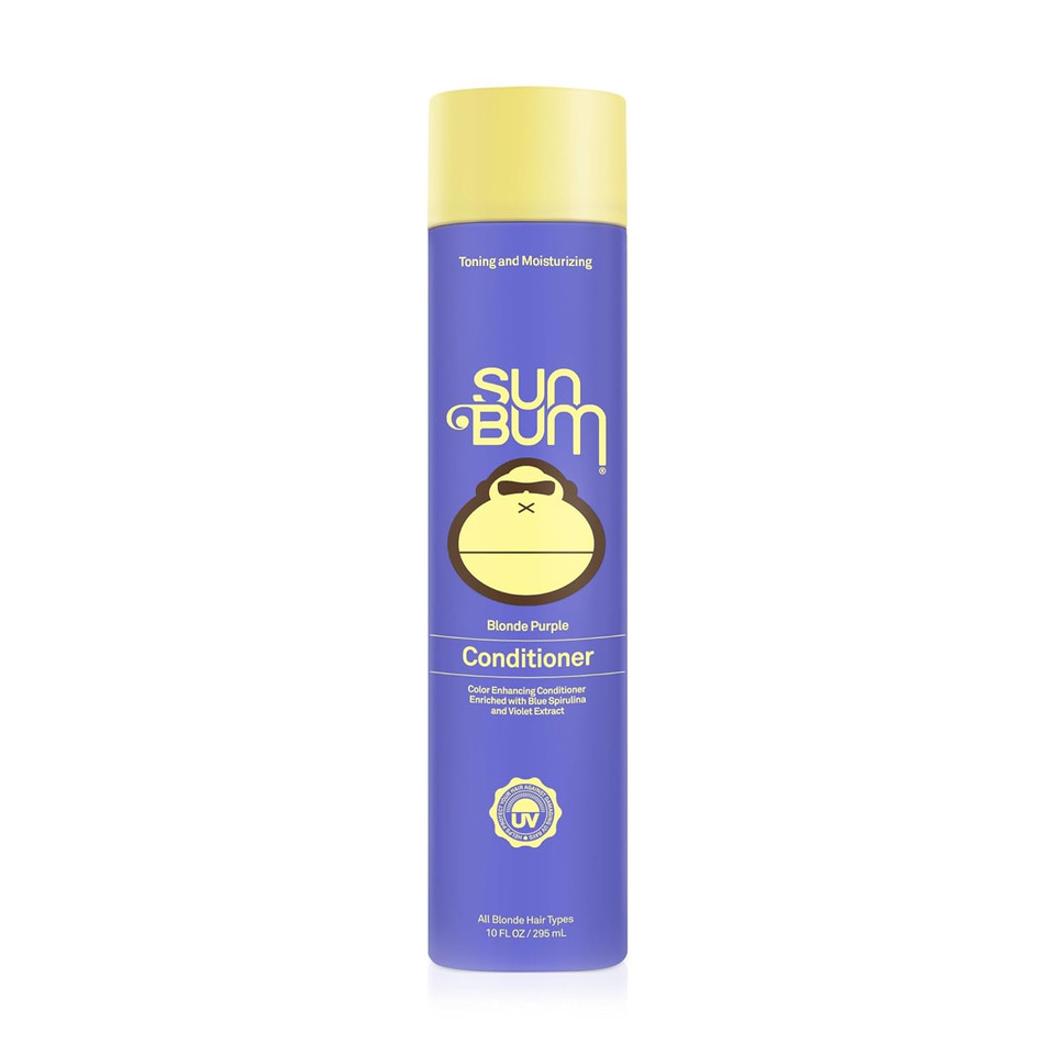 Sun Bum Blonde Conditioner | Uv Protecting And Cruelty Free Color Enhancing And Toning Hair Treatment For Blondes | 10 Fl Oz