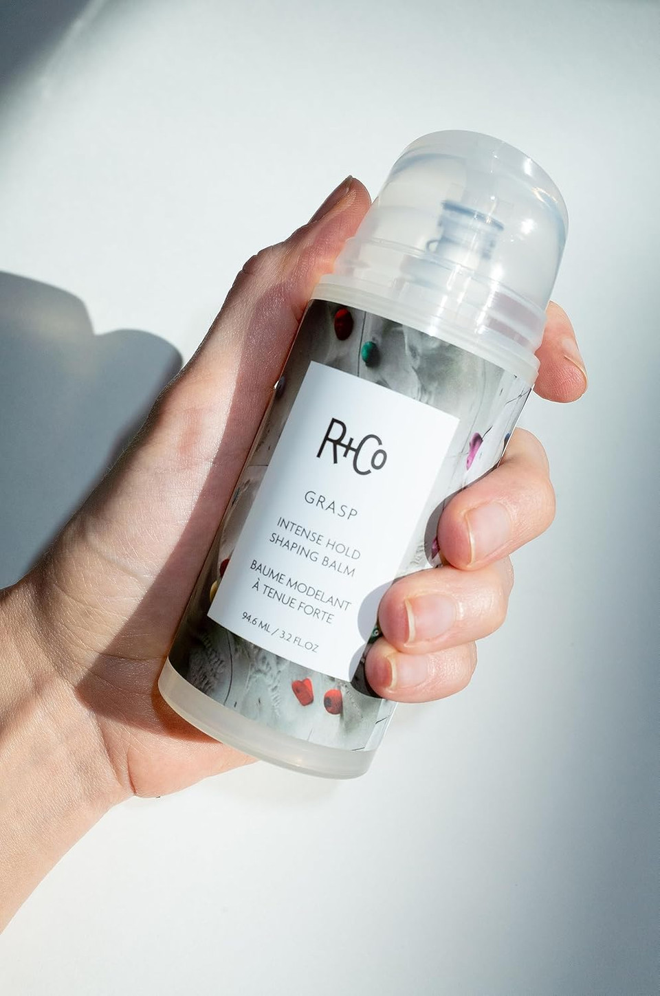 R+Co Grasp Intense Hold Styling Balm | Provides High Hold + Zero Crunch + Touchable Finish | Vegan + Cruelty-Free | 3.2 Oz