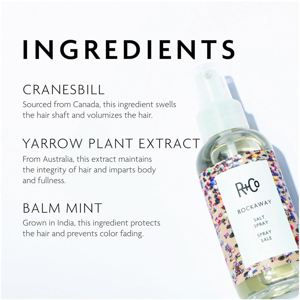 R+Co Rockaway Salt Spray, Adds Volume And Hair Texture