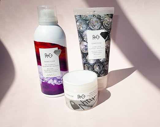 R+Co Gemstone Ultra Shine Glossing Treatment | Enhanced Vibrancy + Shine + Deep Hydration | Vegan + Cruelty-Free | 5 Oz