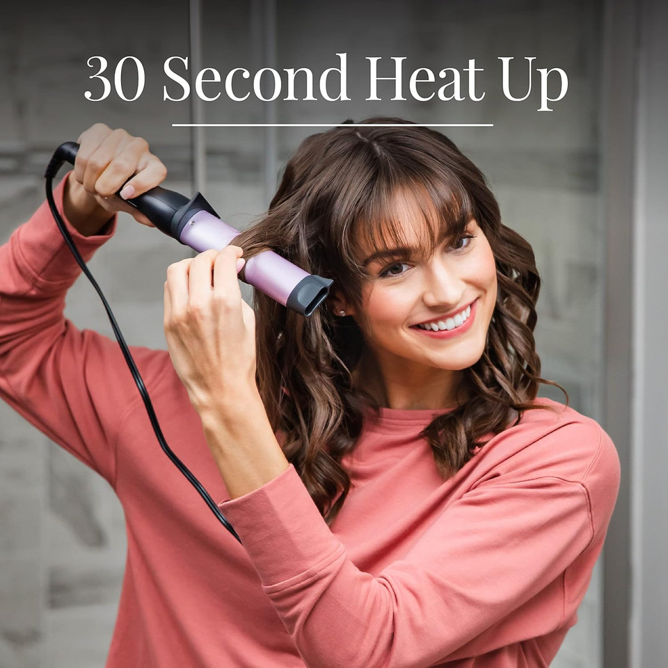 Remingtonã¢Â® Curling Wand/Hair Waver, Oval Barrel, For Deep Waves, Ci50U3