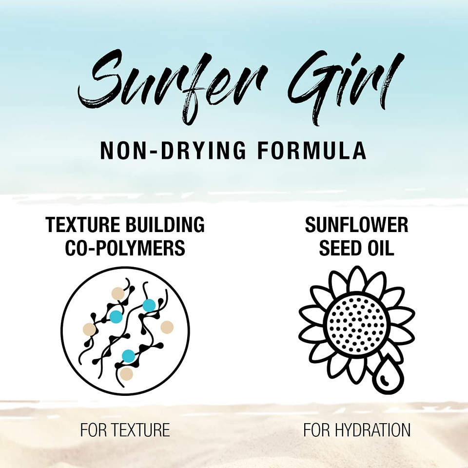 Sexyhair Texture Surfer Girl Dry Texturizing Spray | Maintains Natural Shine | Up To 24 Hour Humidity Resistance | All Hair Types Sexyhair Texture Surfer Girl Dry Texturizing Spray | Maintains Natural Shine | Up To 24 Hour Humidity Resistance | All Hair Types