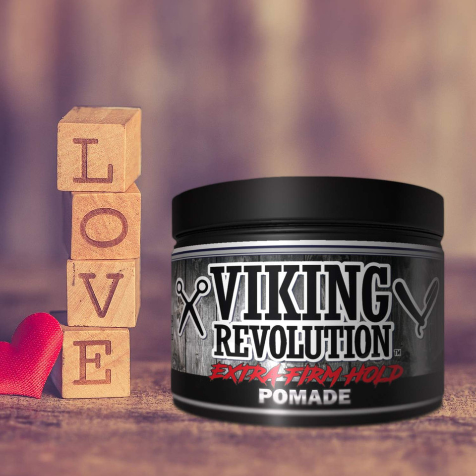 Viking Revolution Pomade For Menstyle & Finish Your Hair Firm Strong Hold & High Shine For Menã¢ÂS Styling Support Water Based Male Grooming Product Is Easy To Wash Out 4Oz Mix-Firm,Extreme,Mat