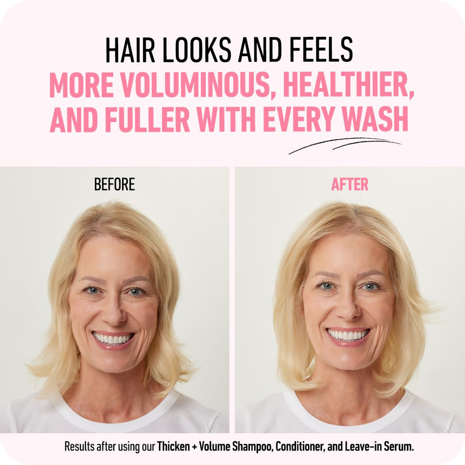 Boldify Thicken Volume Conditioner - Ultimate Biotin Formula For Hair Thickening, Split End Repair, Nourishment, And Fine Or Oily Hair For Women & Men