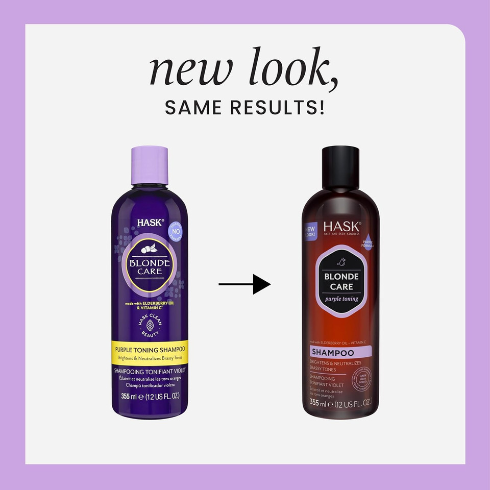 Hask Keratin Smoothing Shampoo + Conditioner Set For All Hair Types, Color Safe, Gluten-Free, Sulfate-Free, Paraben-Free, Cruelty-Free - 1 Shampoo And 1 Conditioner