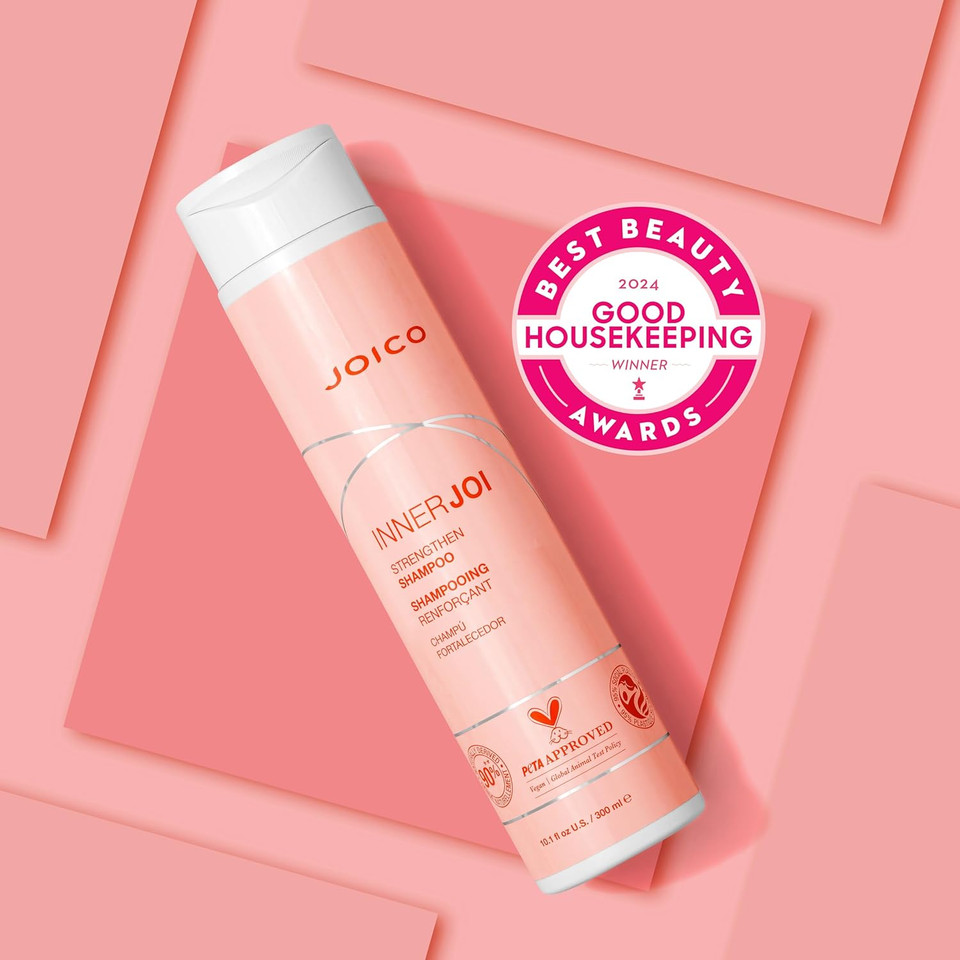 Joico Innerjoi Strengthen Shampoo | For Damaged, Color-Treated Hair | Sulfate & Paraben Free | Naturally-Derived Vegan Formula