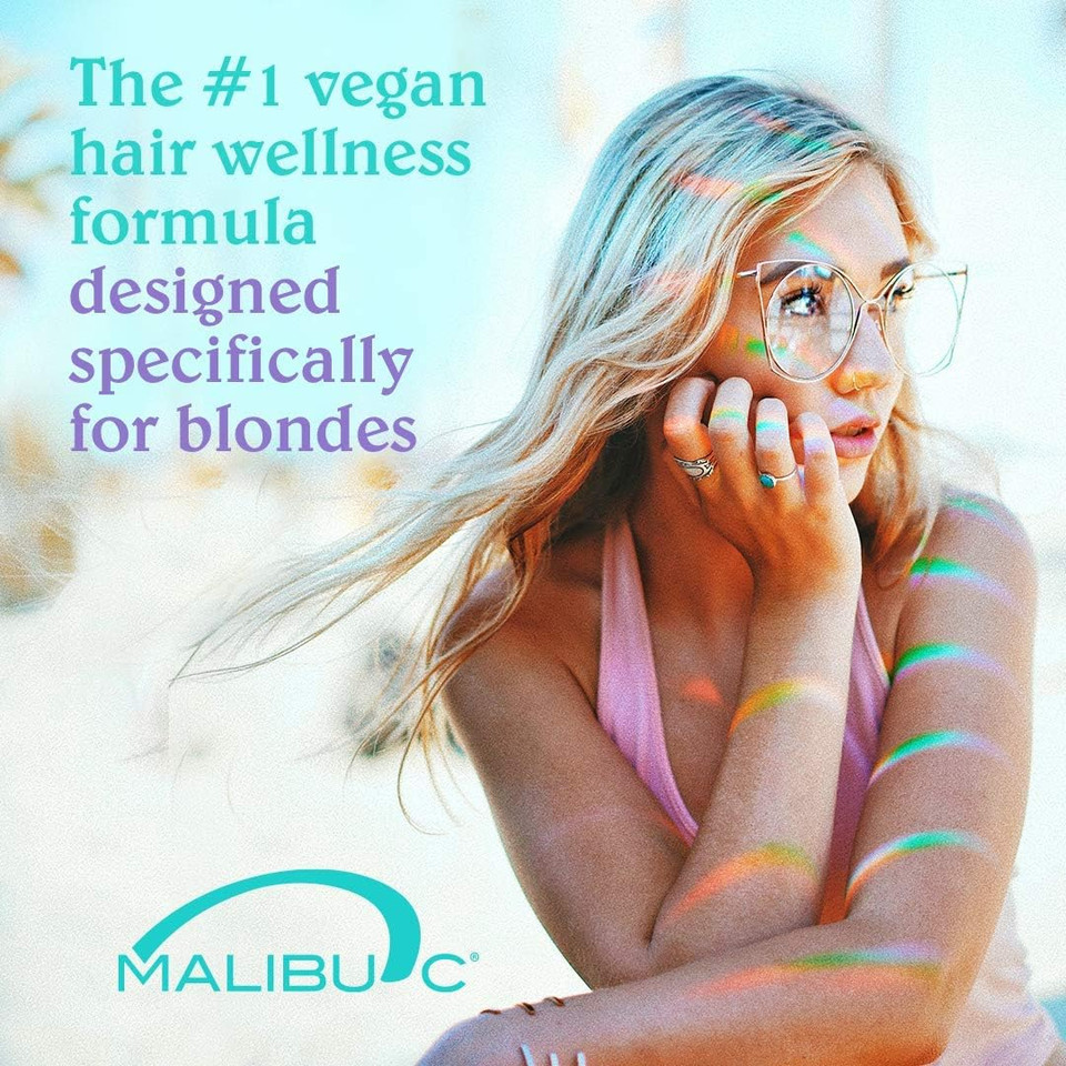 Malibu C Blondes Collection - Blonde Shampoo And Conditioner Set - Protects And Preserves Color Vibrancy + Infuses Moisture With Enhanced Vitamin Complex - Sulfate-Free Hair Care