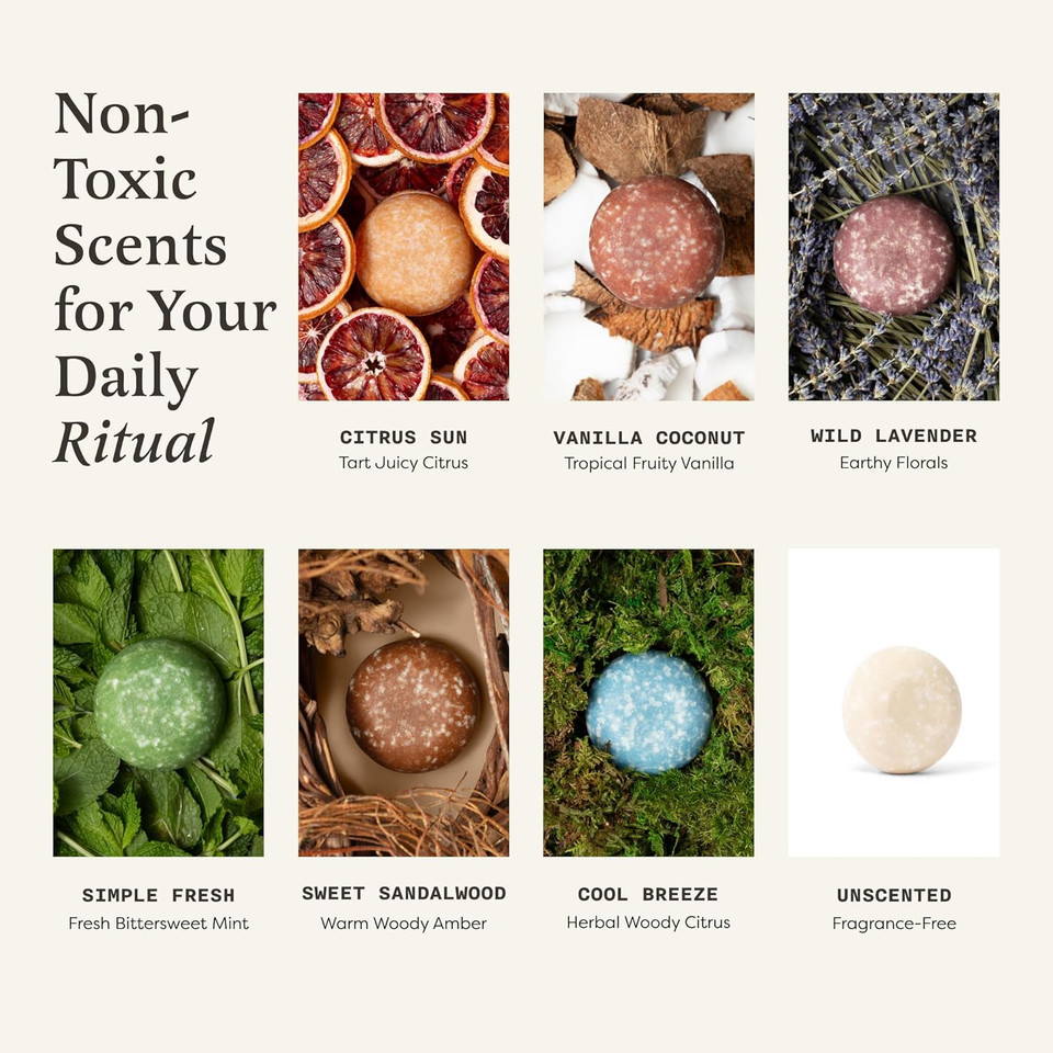 The Earthling Co. Shampoo Bar - Promote Hair Growth, Strengthen & Volumize All Hair Types - Paraben & Sulfate Free Formula With Natural, Vegan Ingredients For Dry Hair (Citrus Sun, 3 Oz)