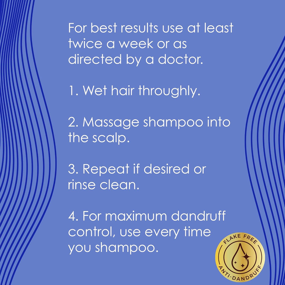 True+Real Classic Everyday Clean Anti-Dandruff Shampoo, Pyrithione Zinc 1%, Daily Use Scalp Care For All Hair Types, 14.2 Fl Oz, 2 Pk