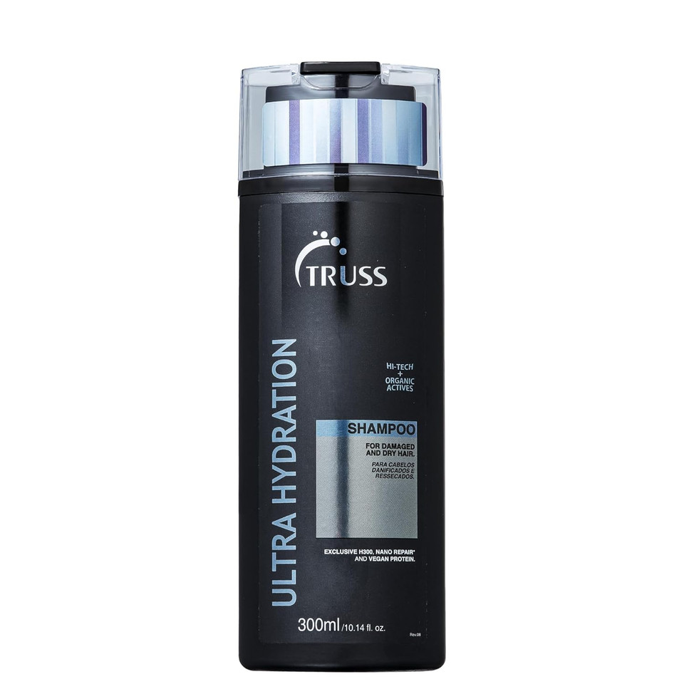 Truss Ultra Hydration Shampoo - Intense Moisturizing Shampoo For Color Treated Hair - Repair Damage + Add Shine With Our Hydrating Shampoo For Dry Hair - Anti Frizz Humidity Protection (300 Ml)