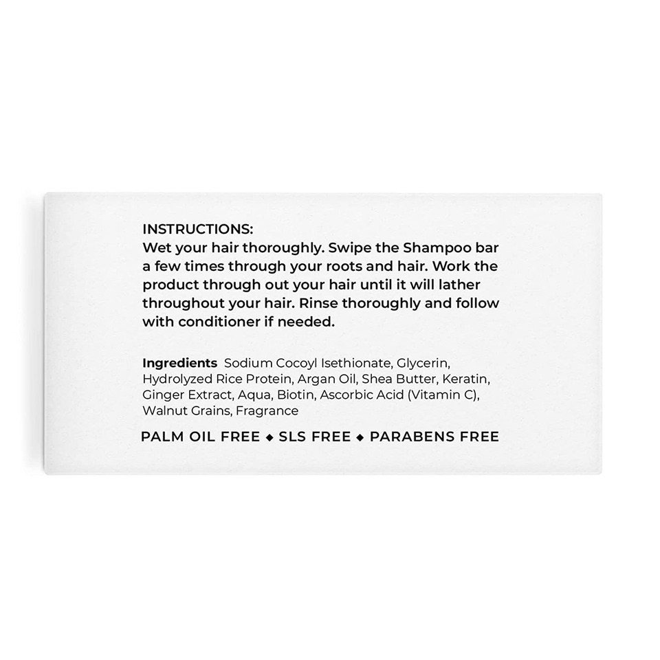 Valitic Rice Water & Argan Oil Shampoo Bar - Strengthens And Promotes Hair Revitalization - Sls & Paraben Free - Vegan Eco Friendly - Natural Vitamin C & Keratin - For All Hair Types