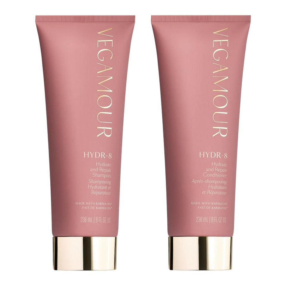 Vegamour Hydr-8 Hydrate And Repair Shampoo And Conditioner Kit | Cleanses And Strengthens Dry, Damaged Hair With Amino Acids And Karmatinã¢Â | Clean, Vegan, Cruelty-Free, Clinically Proven, Color Safe