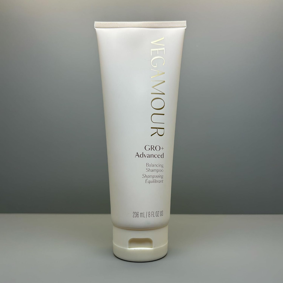 Vegamour Gro+ Advanced Balancing Shampoo | Lightly Exfoliates, Cleanses And Removes Buildup Without Stripping | For Severe Signs Of Thinning | Color Safe, Vegan, Cruelty-Free (8 Fl Oz)