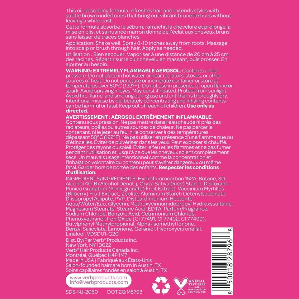 Verb Dry Shampoo Dark Tones