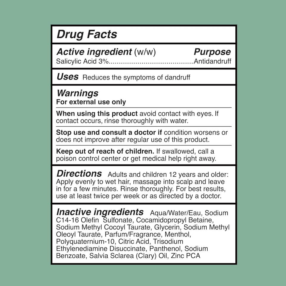 Verbã¢Â® Dandruff Shampoo - For Gentle Cleansing And Clinical Strength Dandruff Relief With 3% Salicylic Acid, 8 Oz