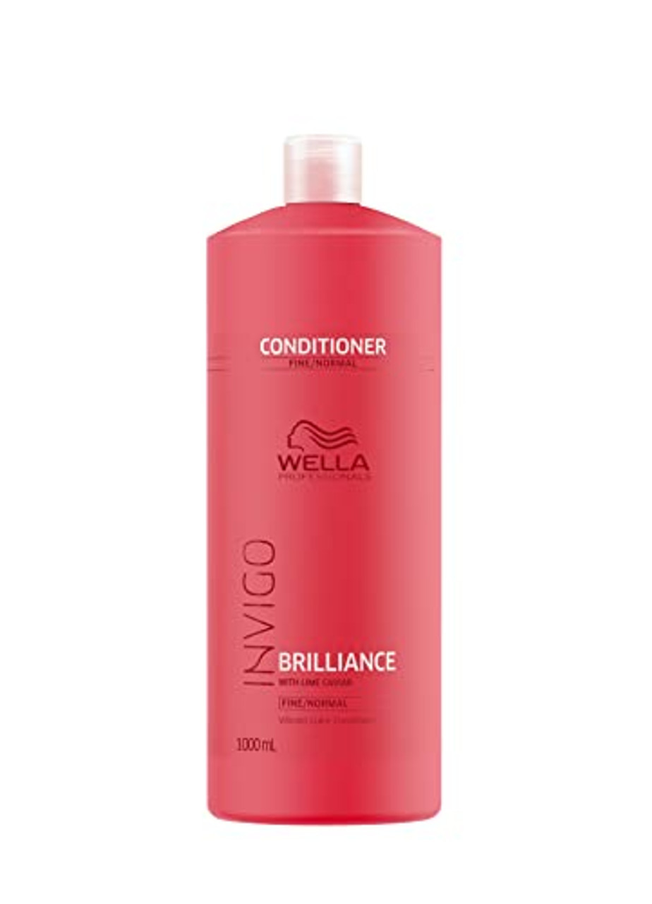 Wella Professionals Invigo Brilliance Conditioner | For Coarse Colored Hair| Color Protecting & Color Vibrancy Conditioner| 33.8 Fl Oz