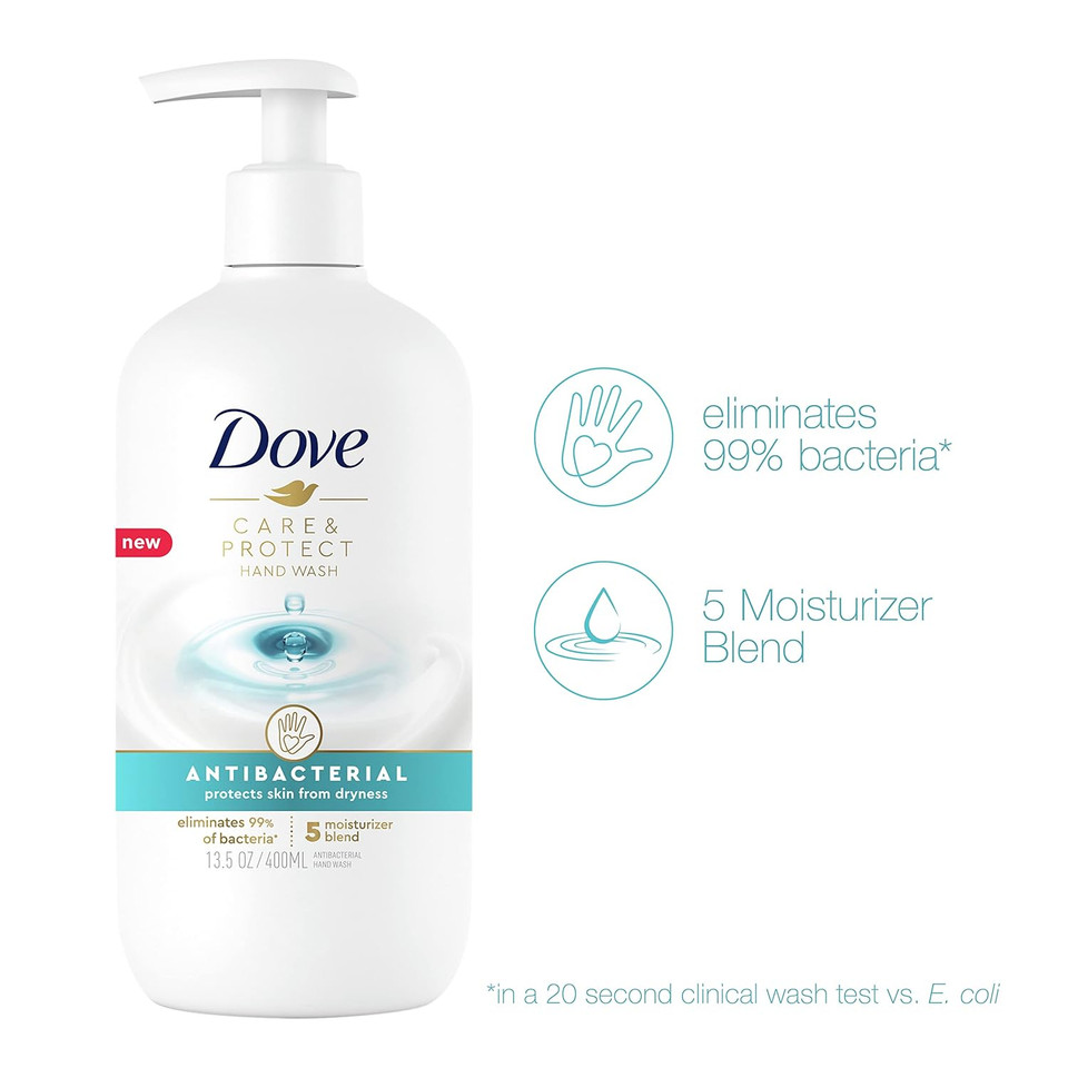 Dove Hand Wash For All Skin Types Protects From Skin Dryness 13.5 Oz 4 Count Dove Hand Wash For All Skin Types Protects From Skin Dryness 13.5 Oz 4 Count
