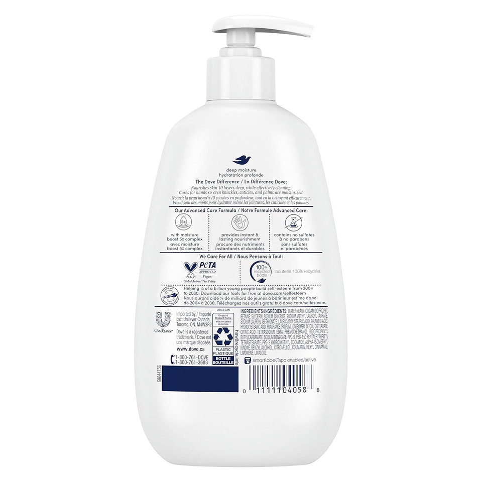 Dove Advanced Care Hand Wash Shea Butter & Warm Vanilla 4 Count For Soft, Smooth Skin, More Moisturizers Than The Leading Ordinary Hand Soap, 12 Oz Dove Advanced Care Hand Wash Shea Butter & Warm Vanilla 4 Count For Soft, Smooth Skin, More Moisturizers Than The Leading Ordinary Hand Soap, 12 Oz