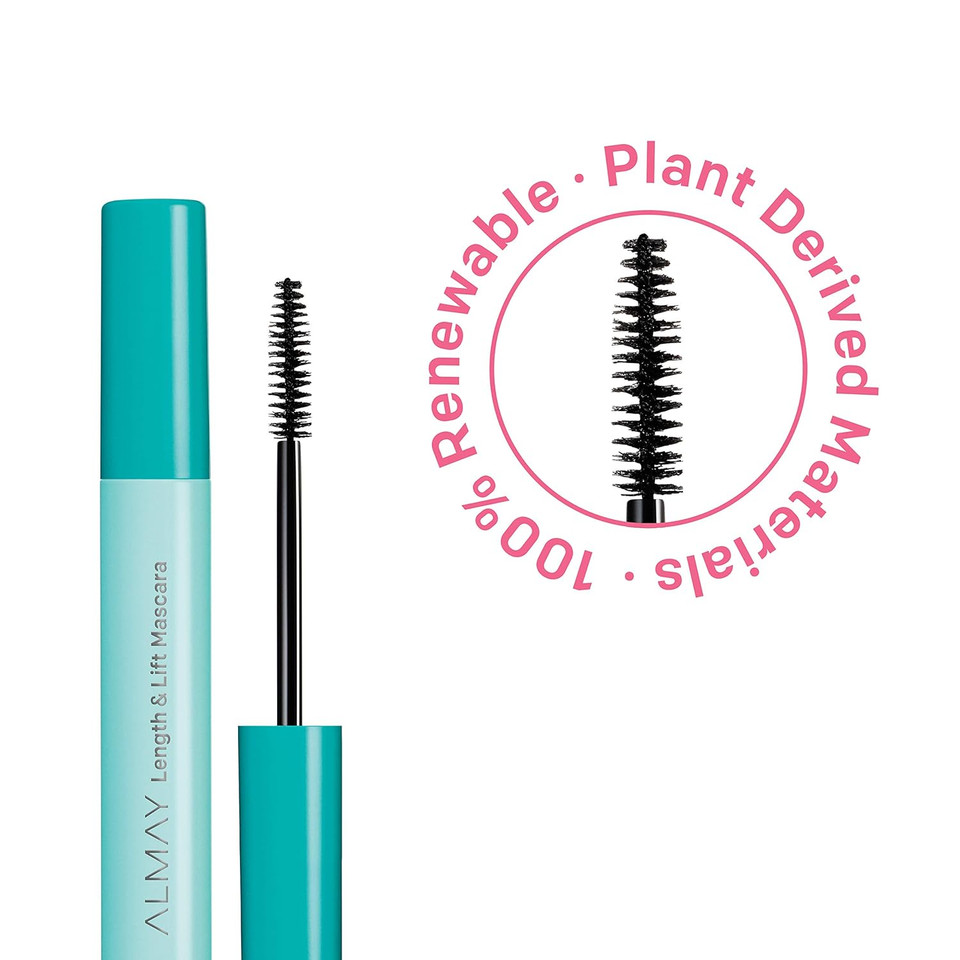 Almay Lengthening Mascara, Volume & Lift, Eye Makeup, Hypoallergenic And-Fragrance Free, 010 Blackest Black, 0.24 Fl Oz