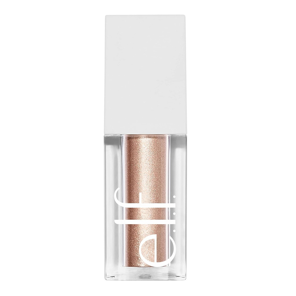 E.L.F. Liquid Metallic Eyeshadow, Gel Formula, Multi-Dimensional Finish For Bold Eye Looks, One-Swipe Coverage, Vegan & Cruelty-Free, Moon, 0.1 Fl Oz
