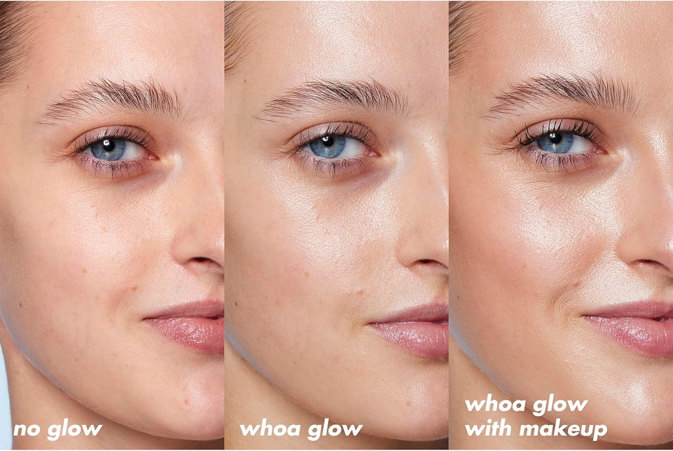 e.l.f. SKIN Suntouchable Whoa Glow SPF 30, Sunscreen & Makeup Primer For A Glowy Finish, Made With Hyaluronic Acid, Vegan & Cruelty-Free, Packaging May Vary, Sunbeam