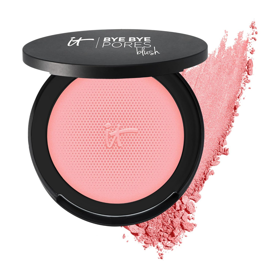 It Cosmetics Bye Bye Pores Blush - Sheer, Buildable Color - Diffuses The Look Of Pores & Imperfections - With Silk, Hydrolyzed Collagen, Peptides & Antioxidants - 0.192 Oz