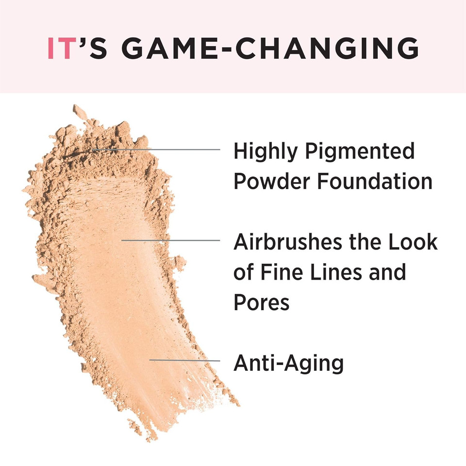 It Cosmetics Celebration Foundation - Full-Coverage, Anti-Aging Powder Foundation - Blurs Pores, Wrinkles & Imperfections - With Hydrolyzed Collagen & Hyaluronic Acid - 0.3 Oz