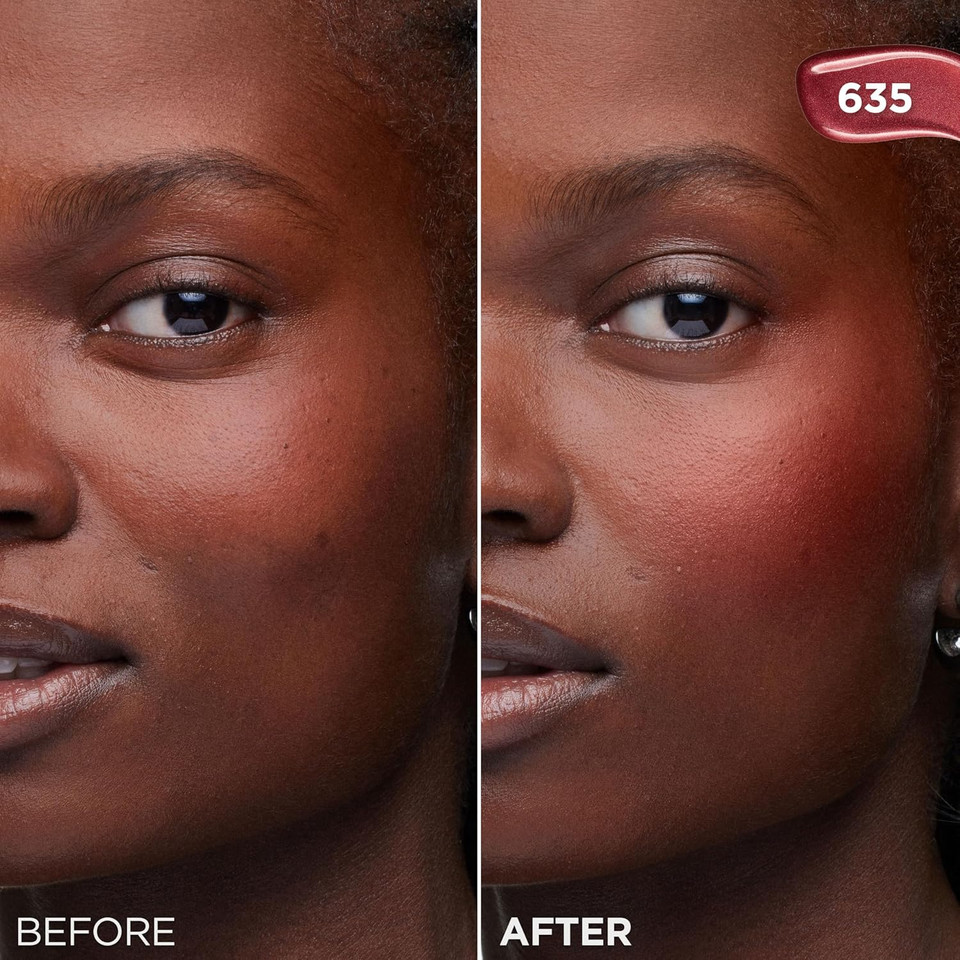 L'Oreal Paris True Match Lumi Le Liquid Blush, Intense Lightweight Blush Formula With Liquid Pigments, Dewy Rich Coral, 0.33 Fl Oz