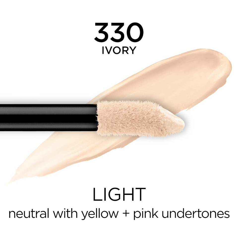 L'Oreal Paris Makeup Infallible Full Wear Waterproof Matte Concealer, Full Coverage, Eggshell, 0.33 Fl. Oz