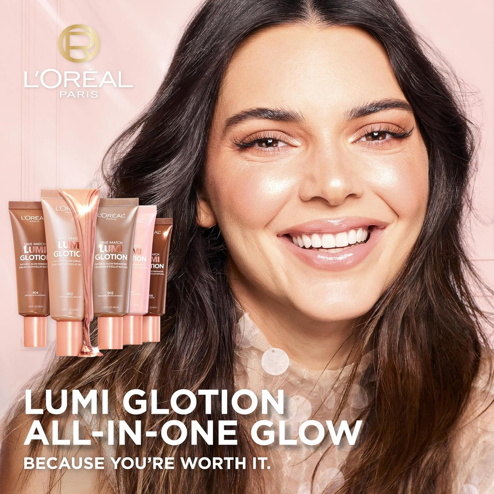L'Oreal Paris Makeup True Match Lumi Glotion, Natural Glow Enhancer, Illuminator Highlighter, Bronzing Drops For A Sun-Kissed Glow, 905 Rich