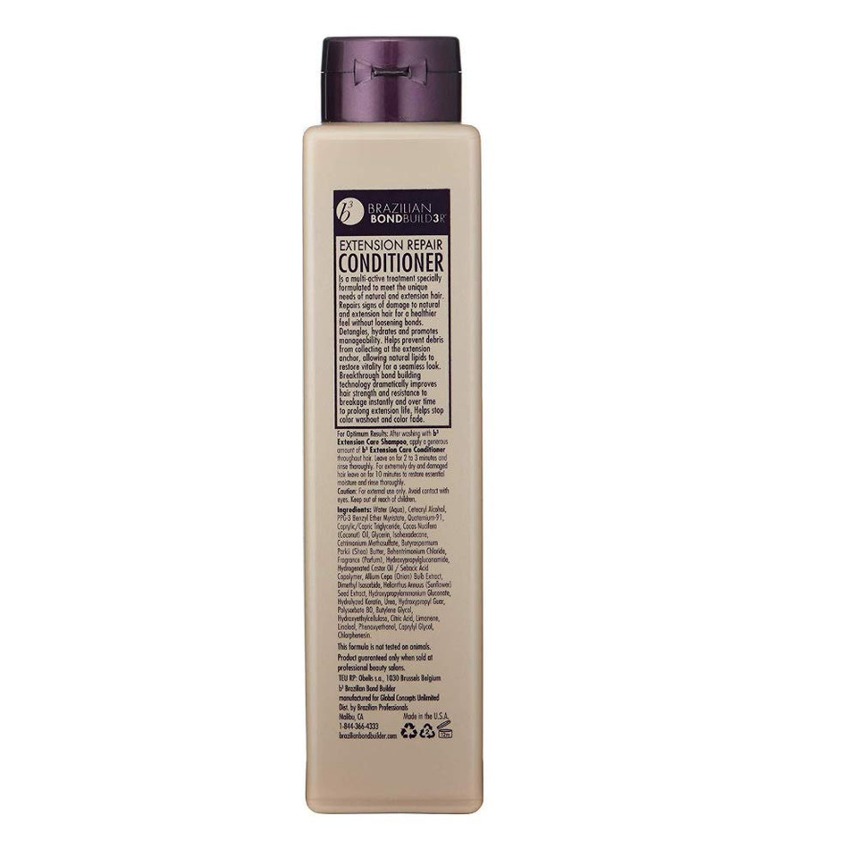 B3 Brazilian Bondbuilder Extension Repair Conditioner, 12 Fl Oz