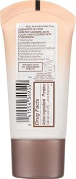 Maybelline Dream Pure Skin Clearing Bb Cream, 8-In-1 Skin Perfecting Beauty Balm With 2% Salicylic Acid, Sheer Tint Coverage, Oil-Free, Light/Medium, 1 Count