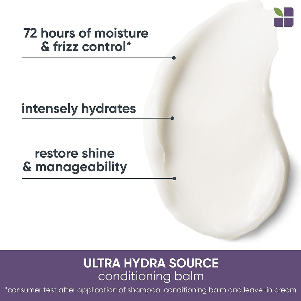 Biolage Ultra Hydra Source Conditioning Balm | Deep Hydrating Conditioner | Renews Hairã¢ÂS Moisture | For Very Dry Hair | Silicone-Free | Vegan | Salon Conditioner