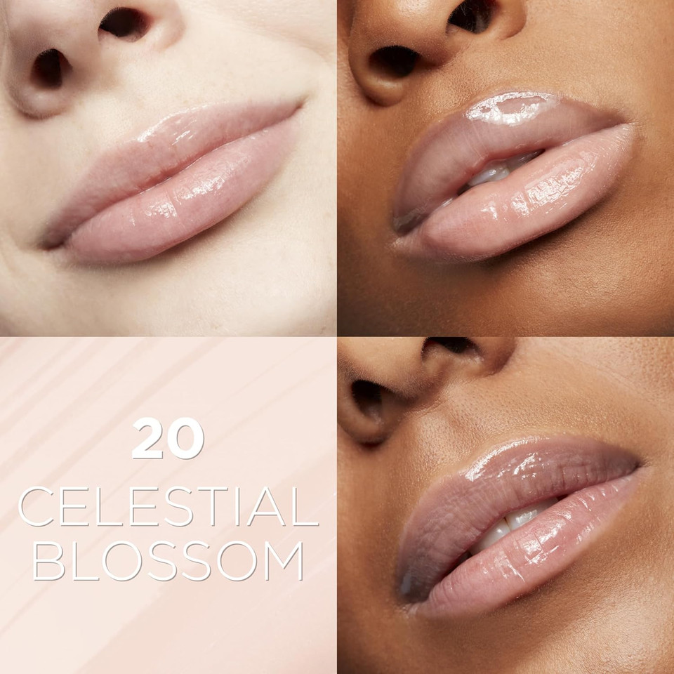 L'Oreal Paris Glow Paradise Hydrating Tinted Lip Balm-In-Gloss With Pomegranate Extract & Hyaluronic Acid, Ultra-Gentle, Non-Sticky Formula, Celestial Blossom, 0.23 Fl Oz