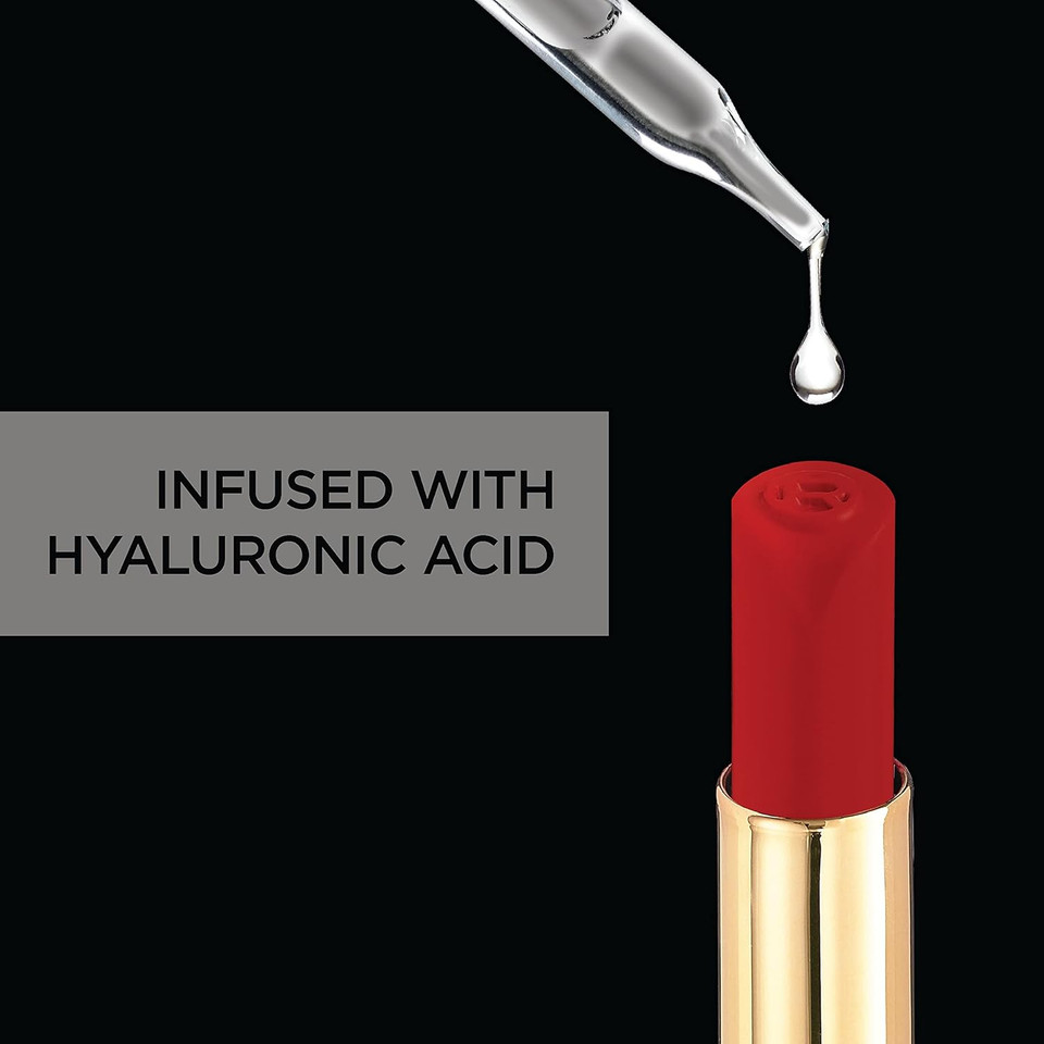 L'Oreal Paris Colour Riche Intense Volume Matte Lipstick, Lip Color Infused With Hyaluronic Acid For Up To 16Hr All Day Comfort, Le Wood Nonchalant, 0.06 Oz