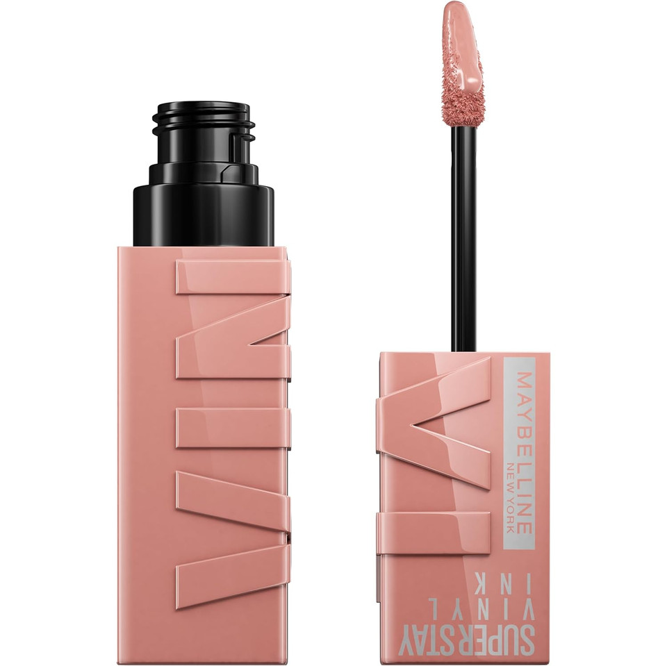Maybelline Super Stay Vinyl Ink Longwear No-Budge Liquid Lipcolor Makeup, Highly Pigmented Color And Instant Shine, Golden, Pink Lipstick, 0.14 Fl Oz, 1 Count