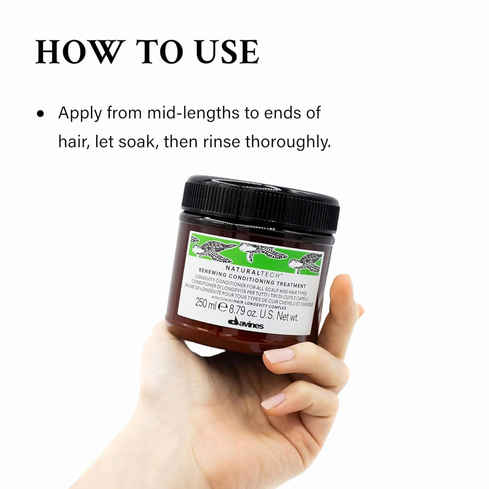 Davines Naturaltech Renewing Conditioner, Gentle Nourishing And Moisturizing Action To Promote The Wellbeing Of The Scalp, 8.79 Fl. Oz