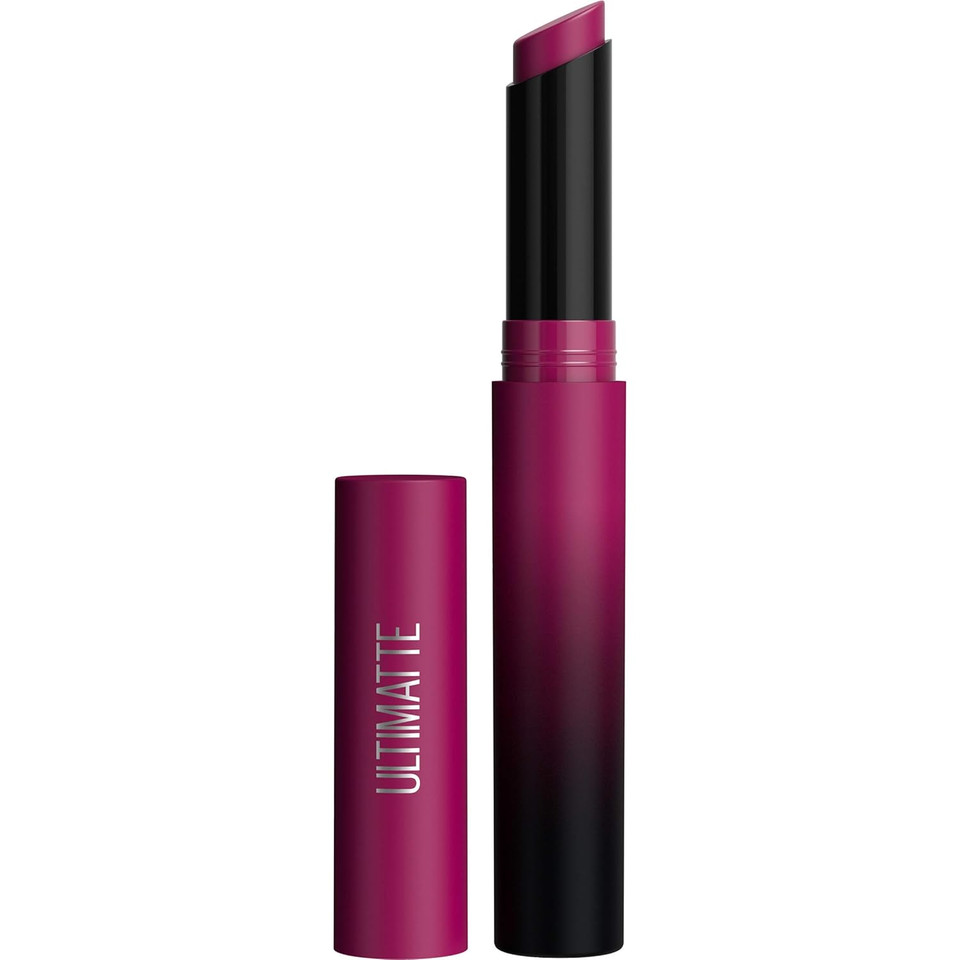 Maybelline Color Sensational Ultimatte Matte Lipstick, Non-Drying, Intense Color Pigment, More Mauve, Purple Mauve Pink, 1 Count