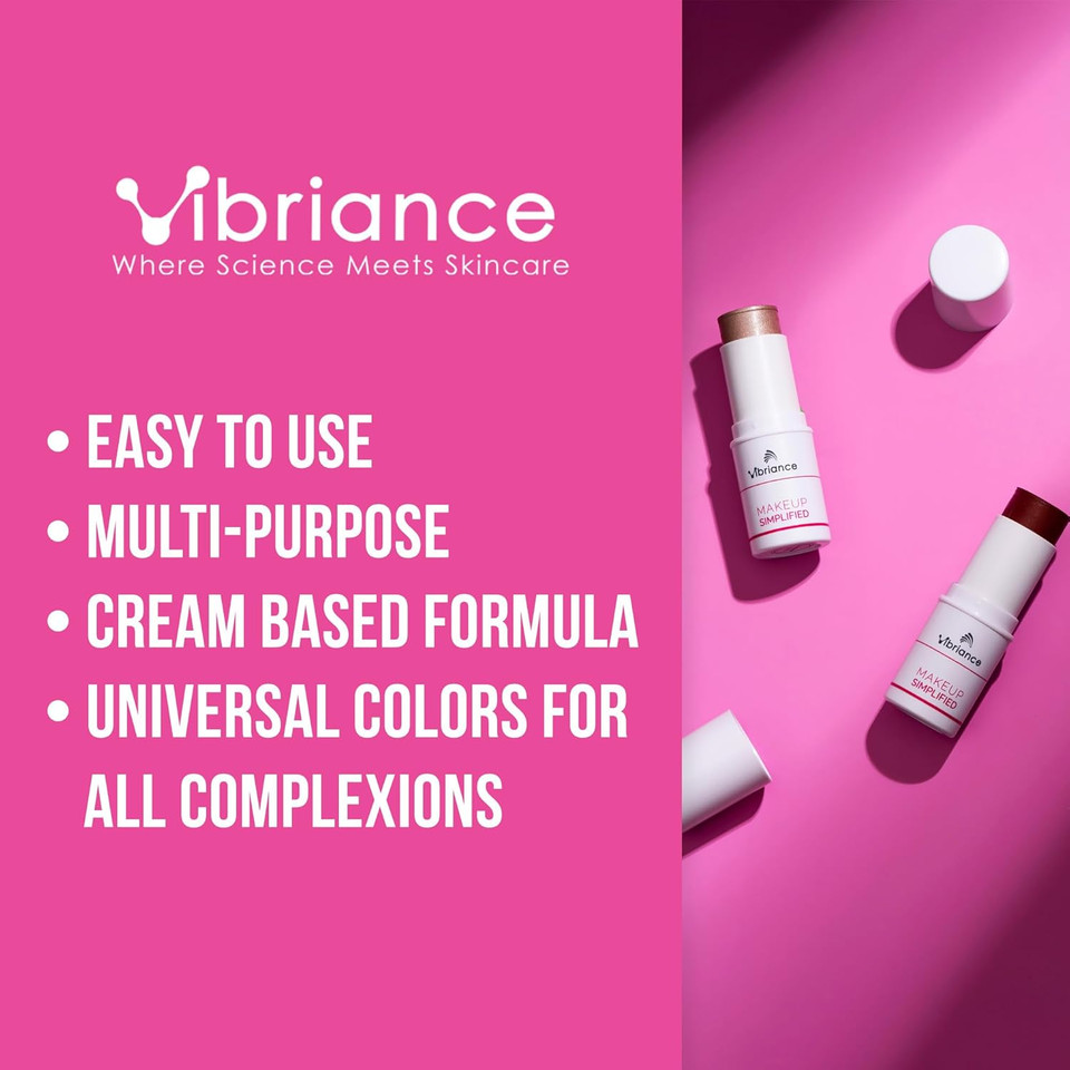 Vibriance Makeup Gift Set: Radiance & Illuminate Makeup Sticks | Multi-Purpose Highlighter, Lipstick, Contour And Cream Blush For Mature Skin, 2-Stick Bundle | Usa Made | Sulfate-Free, Paraben-Free