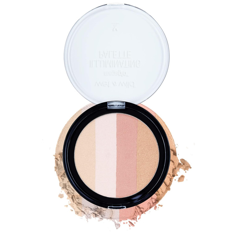 Blush Palette By Wet N Wild Megaglo Illuminating Blush Makeup Powder Palette, Catwalk Pink, Highlighter Face Make Up