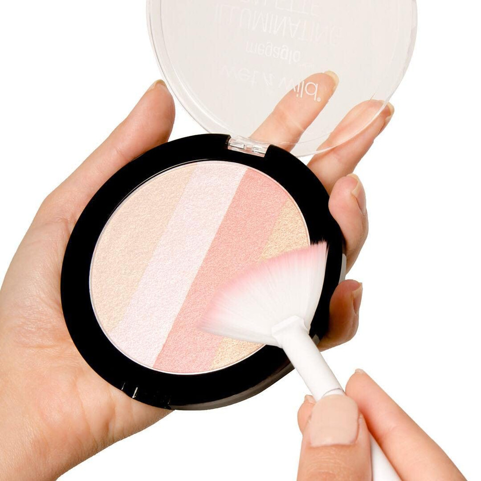 Blush Palette By Wet N Wild Megaglo Illuminating Blush Makeup Powder Palette, Catwalk Pink, Highlighter Face Make Up
