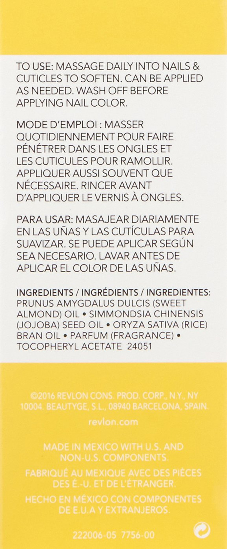 Revlon Essential Cuticle Oil, Nourishing Nail Care With Vitamin E, 0.5 Oz