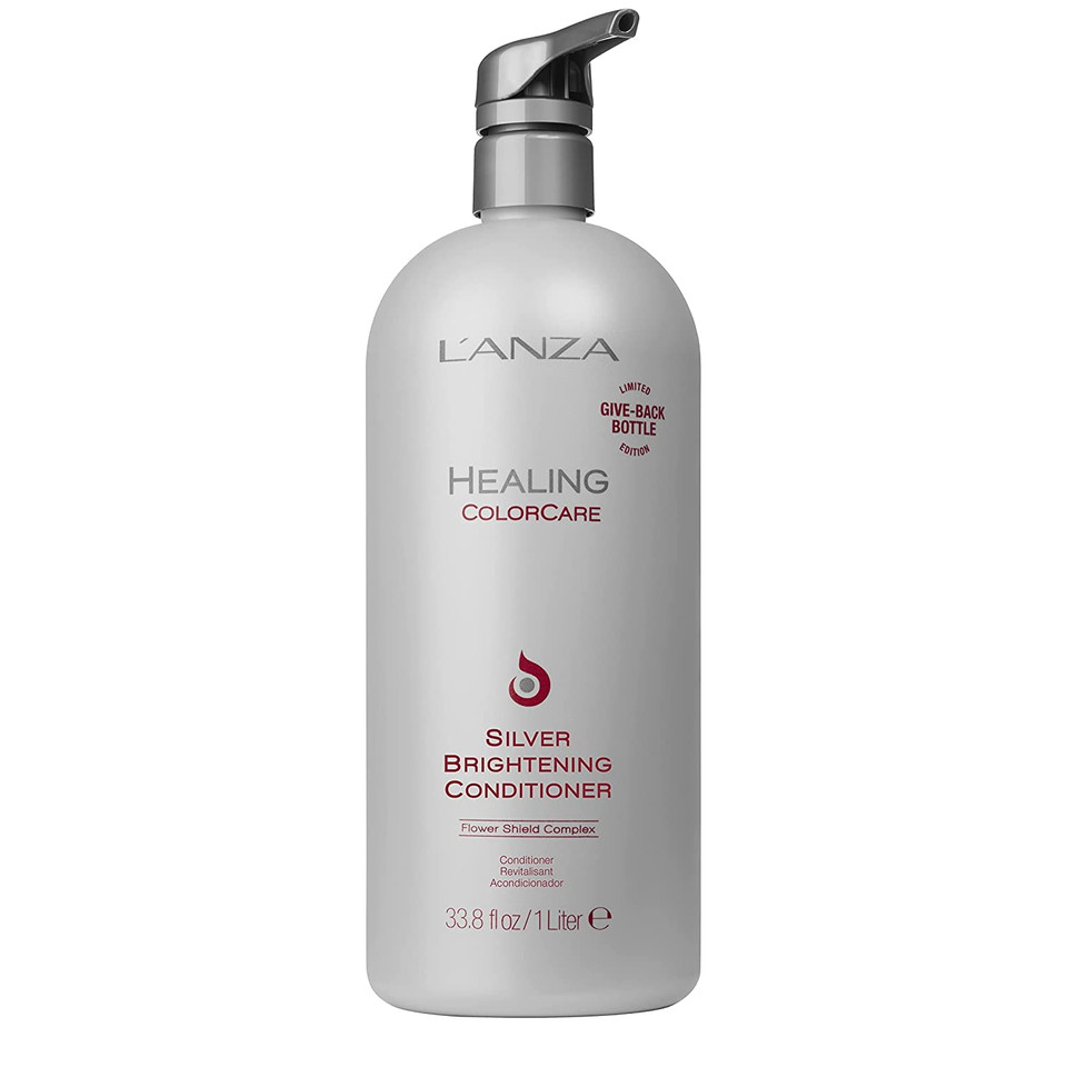 Lã¢ÂAnza Healing Colorcare Silver Brightening Conditioner, For Silver, Gray, White, Blonde & Highlighted Hair, Boosts Shine And Brightness While Healing, Controls Unwanted Warm Tones (33.8 Fl Oz)