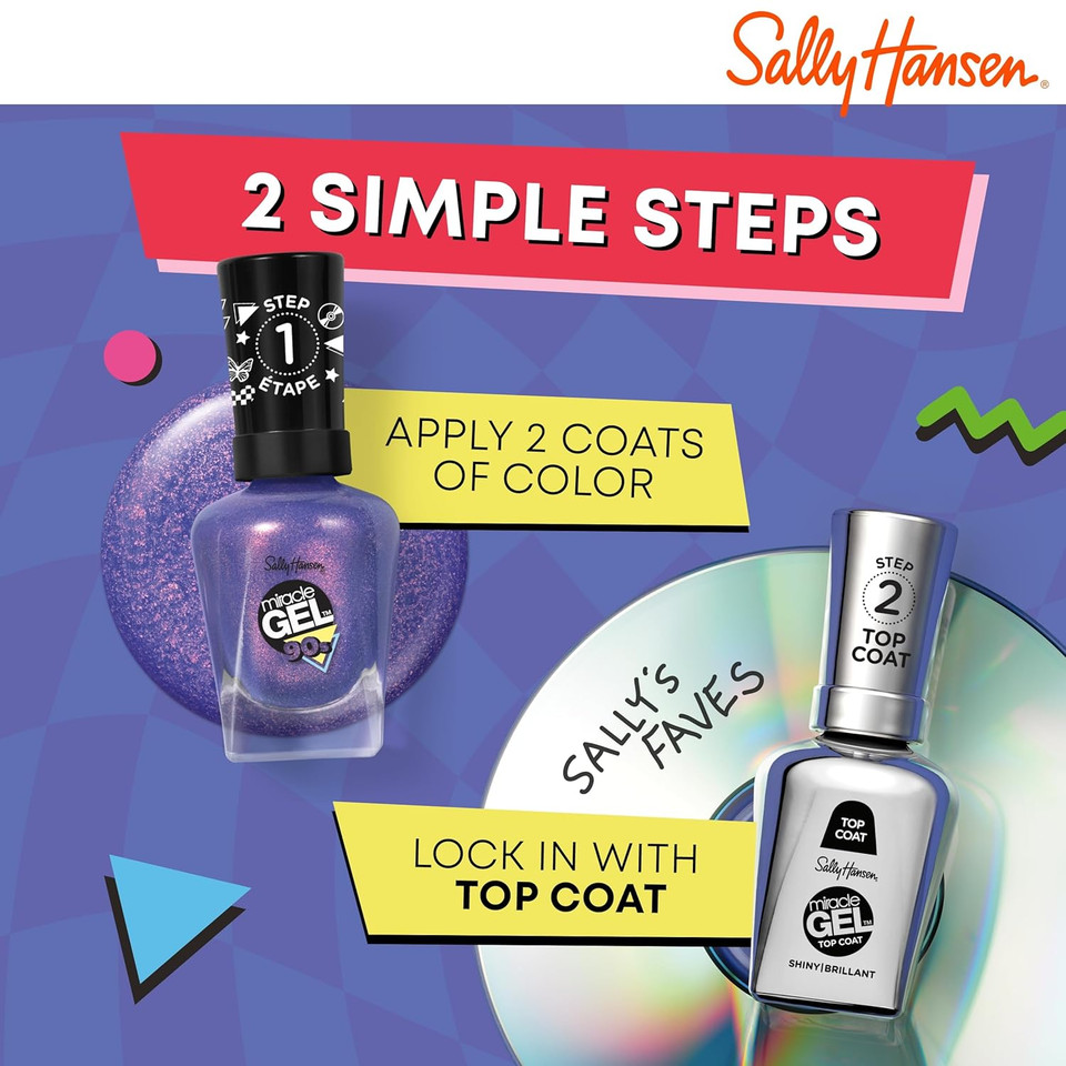 Sally Hansen Miracle Gelã¢Â, Hue Had To Be There Toadally Buggin', Long Lasting, Gel-Like Formula, No Uv Lamp Needed, Green Nail Polish