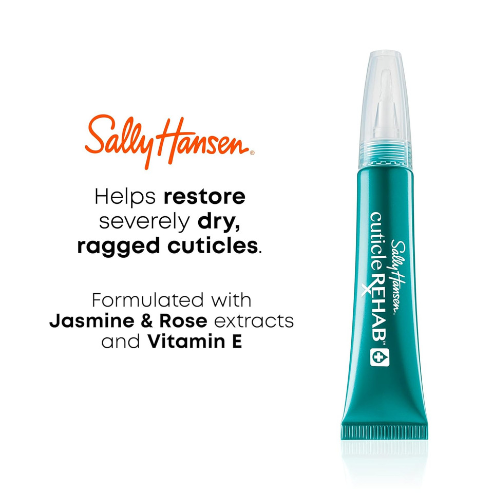 Sally Hansen Cuticle Rehabã¢Â, Moisturizing Treatment, Hydrates Nails And Cuticles, Reduces Breakage, Includes Jasmine, Rose And Vitamin E