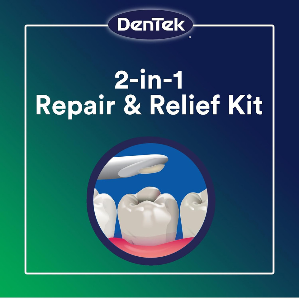 Dentek Temparin Max Repair Kit, 13+ Repairs, 2.64 Grams (Pack Of 6)