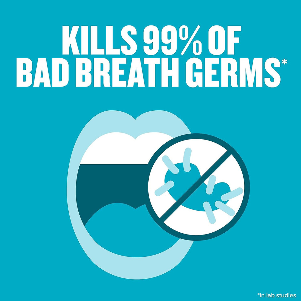 Listerine Cool Mint Pocketmist, Oral Care Mist For Fresh Breath, Non-Aerosol Sugar-Free Bad Breath Refresher Spray To Kill 99% Of Bad Breath Germs, Portable, Cool Mint Flavor, 2 X 7.7 Ml